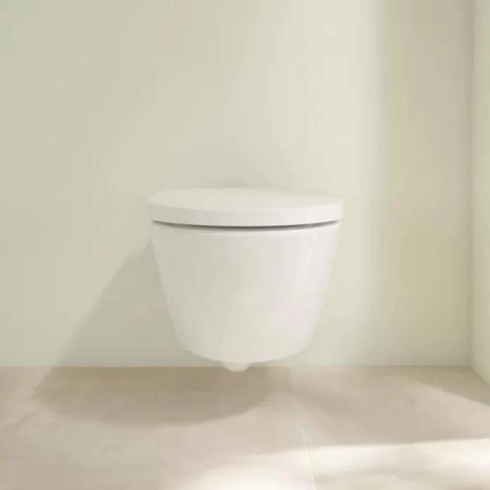 Унитаз Villeroy Boch Subway 3.0 4670TS01 370х560, с крышкой-сиденьем 9M78S101, цвет Альпийский белый