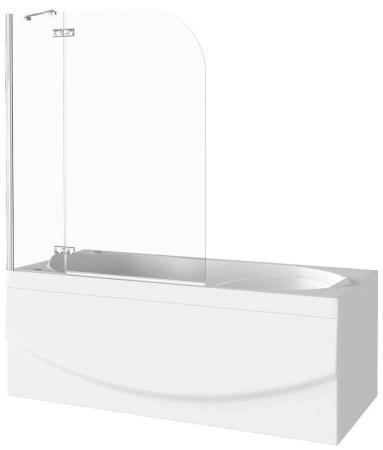 Шторка на ванну GOOD DOOR SCREEN 2Н-100-C-CH 5 мм 100 прозрачное