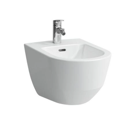 Laufen Pro Биде подвесное 53x36x33.5(43)см, с 1 отв., боковые отверстия для подвода воды, цвет: белый