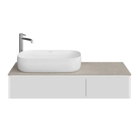 Тумба Kerama Marazzi MAGICA МАДЖИКА MA.120.2\MGR.M подвесная 120, 2 ящика, утренний серый матовый