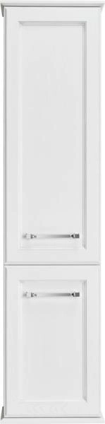 Пенал ASB-Woodline Венеция 40 Белый (патина серебро)