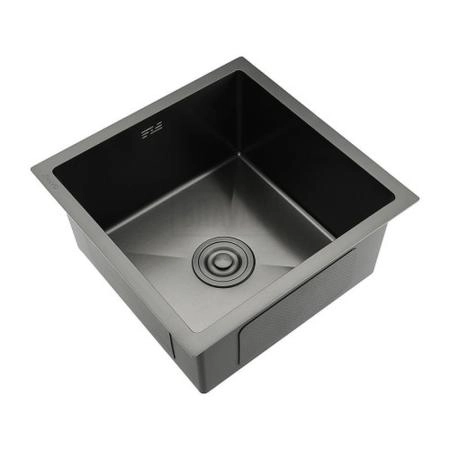 Кухонная мойка Gappo GS4444-6 440x440x215mm 0.8мм с коландером Черный