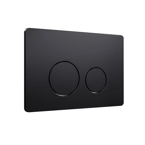 Кнопка смыва KNOTLOR DUET BIS107BL, черный  (серия 1)