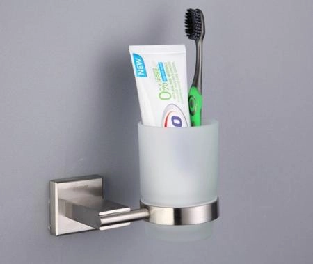 Стакан для зубных щеток Gappo G1706 с держателем. сатин