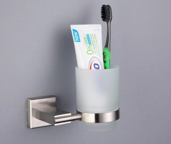 Стакан для зубных щеток Gappo G1706 с держателем. сатин