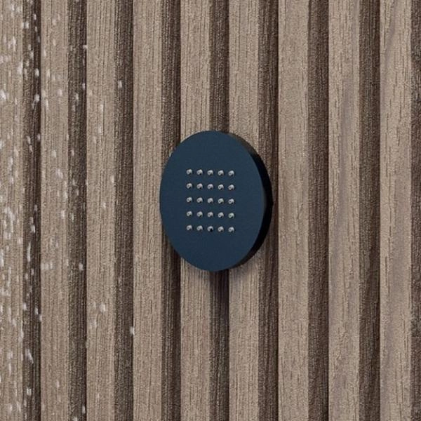 Боковая форсунка Bossini Tondo Flat I00175.073, черная матовая