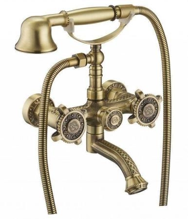 Смеситель для ванны ZORG Antic (A 2001W-BR) с душем бронза