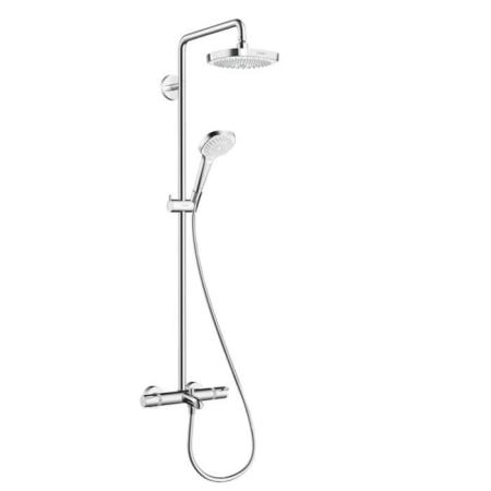 Hansgrohe Croma Select E 180 SHP Душевая система, верхний душ 187мм, с ручным душем и смесителем, цвет: хром