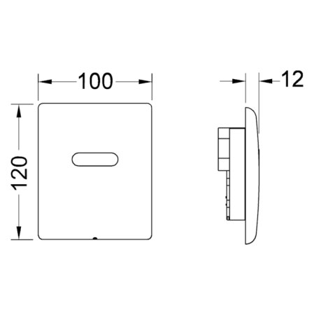 TECEplanus Urinal, 230/12 V, белая матовая.