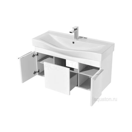 Тумба под раковину Aquaton Беверли 1A236701BV010 100 с ящиком,белый глянец