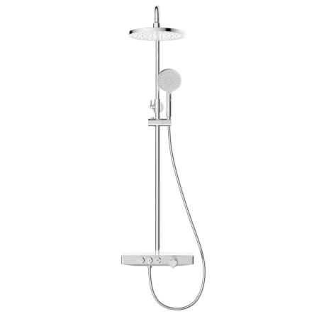 Душевая стойка BERGES MORANS 75001 с изливом и термостатом, хром