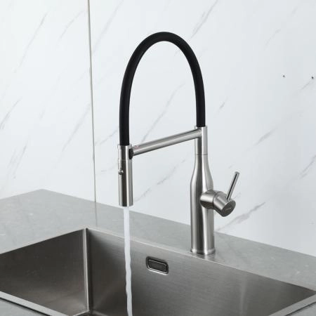 Смеситель GAPPO G4098-25 для кухни с гибким изливом, сатин