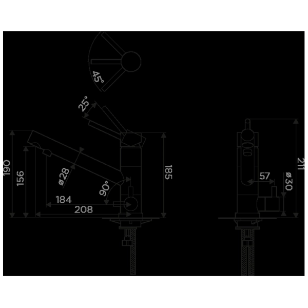 Смеситель Omoikiri Tonami-GR 4994223 Leningrad grey