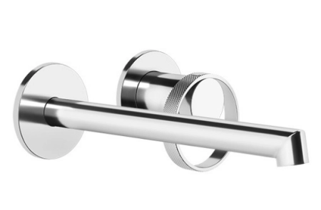 Gessi Anello смеситель настенный, длинный излив, без донного клапана, внешняя часть, цвет хром