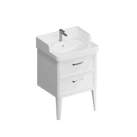 Тумба Kerama Marazzi POMPEI ПОМПЕИ PO.N.60.2\WHT напольная с 2 ящиками 60, белая глянцевая