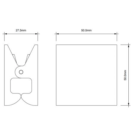 Decor Walther Pinch S/M Крючок/зажим, цвет: хром
