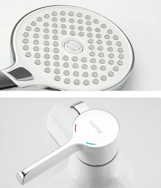 Смеситель для ванны Gappo G3203-8 белый/хром