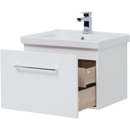 Тумба Dreja BIG INN 65 см под умывальник белый глянец, подвесная