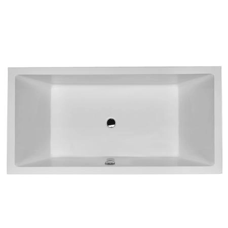 Duravit Starck Ванна акрил прямоугольная 180x90см , встраиваемая или с панелями ,с 2 наклонами для спины, с переливом Цвет: белый