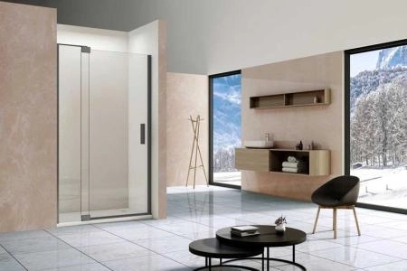 Душевая дверь Vincea Extra VDP-1E1011CLGM, 1000/1100, вороненая сталь, стекло прозрачное