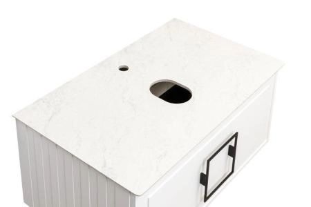 Столешница La Fenice Granite Gray Structural 80 см, Белая Керамогранит