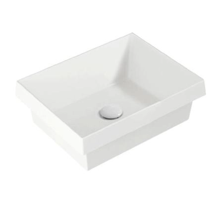 Simas Agile Раковина встраиваемая сверху, 45x36,5xh15см, без отв., без перелива, цвет белый