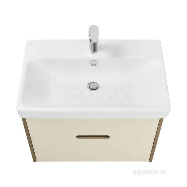 Тумба под раковину AQUATON Оливия 70 бежевый, дуб велл 1A254301OLVG0