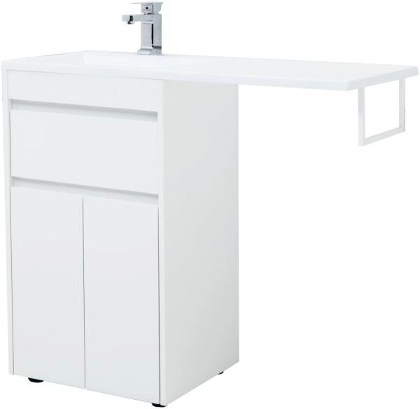 Тумба под раковину Aquanet Токио 48 белый (напольная, 1 ящик, 2 дверцы)