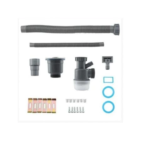 Кухонная мойка Gappo GS5050 500x500x215mm 0.8мм с коландером Сатин