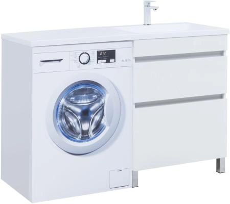 Тумба под раковину Aquanet Вега 68 белый глянец