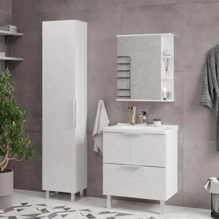 Тумба для ванной Volna Twing 70.2Y белый глянец напольная (Миранда) раковина отдельно