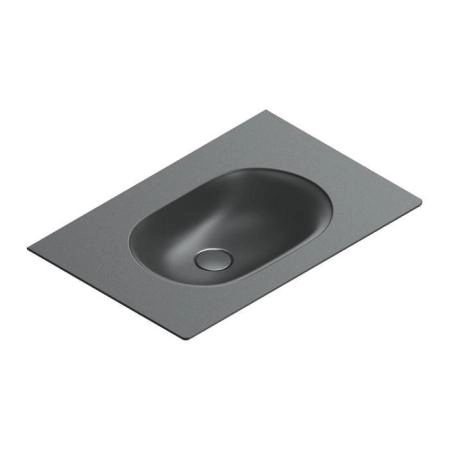 Catalano Sfera Раковина консоль 75x50см, без отв., цвет: черный матовый