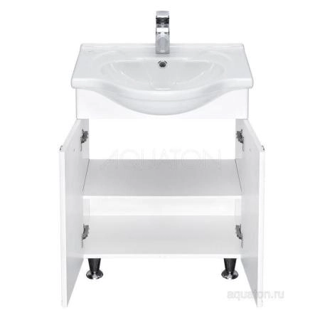 Тумба под раковину Акватон Лиана 60 см цвет белый