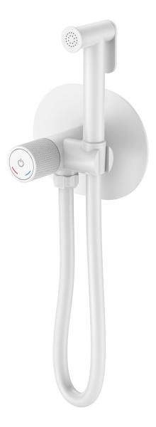 Смеситель гигиенический Boheme TECH Matt White 157-MW