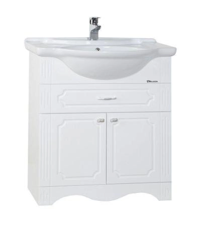 Тумба под раковину Bellezza Кантри-75 цвет белый напольная