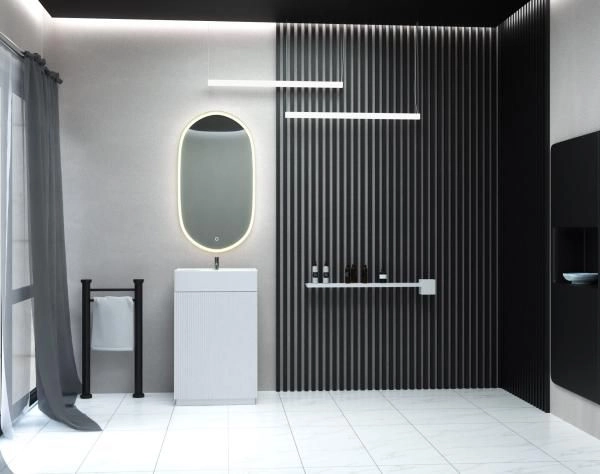 Тумба SANVIT Рольф мини 3d  59 напольная Белый без раковины