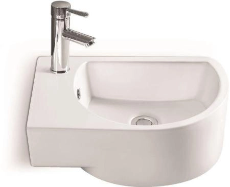 Раковина SantiLine SL-2015R 41x27 подвесная керамическая Белый