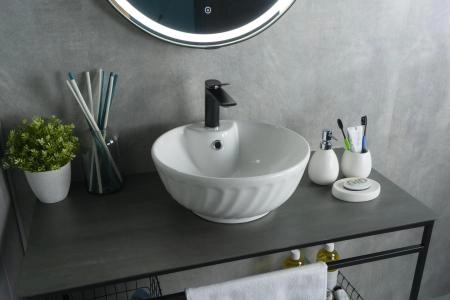 Раковина Gid N9074 41x41 на столешницу белая