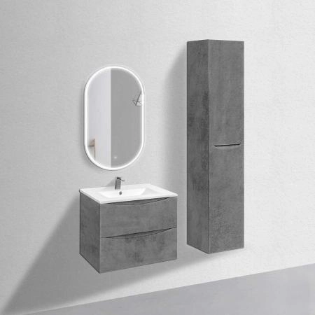 Тумба под раковину Vincea Mia 700 подвесная, 2 выкатных ящика soft close, Beton