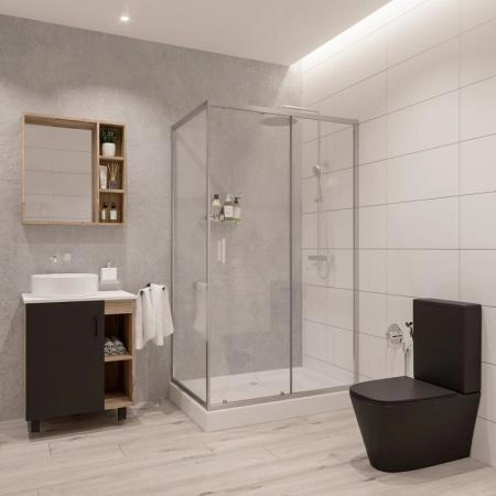 Душевой уголок Niagara Nova NG-6612-08 (120*80*190) прямоугольник, двери раздвижные