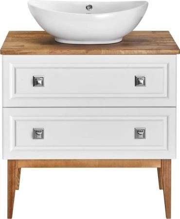 Тумба под раковину ASB-Woodline Каталина 80 "White"