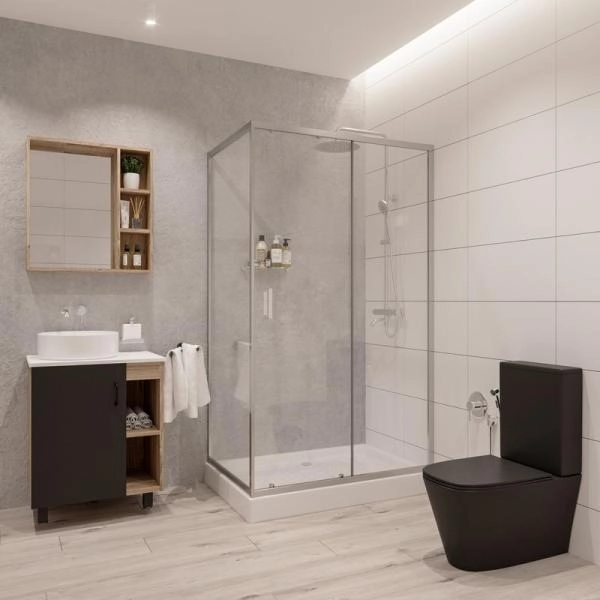 Душевой уголок Niagara Nova NG-6612-08 (120*80*190) прямоугольник, двери раздвижные