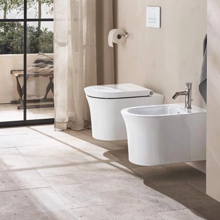 Duravit White Tulip Биде подвесное 37x54 cм, с переливом, с 1 отв., WonderGliss, цвет: белый
