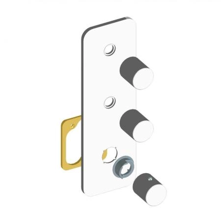 Термостат для ванны с душем Bossini Oki Z031204.021, золото