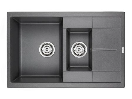 Мойка для кухни Paulmark FESTE, PM237850-DG, графит, 775х495 мм