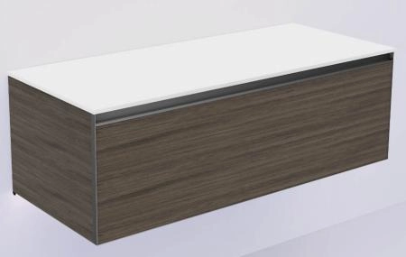 QUATRO 1 120CM тумба Boheme OAK ANTHRACITE профиль ANTHRACITE + внутр. подсв. 790-M1-120-OA-A-LED