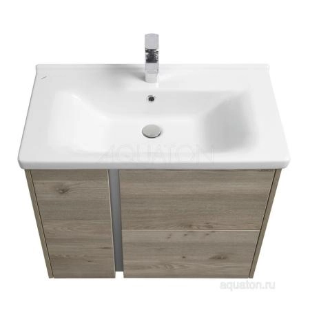 Тумба под раковину Aquaton Стоун 1A228201SX850 80 с ящиком,сосна арлингтон