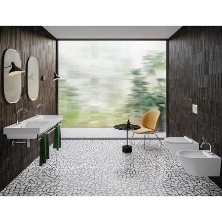 Catalano Zero Раковина 150x50см двойная, с 2 отв., цвет: белый глянцевый