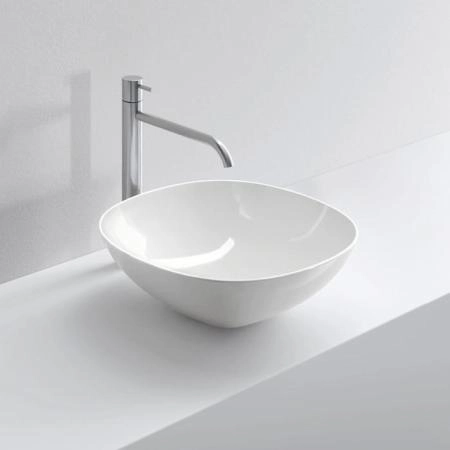 NOORTH milldue edition Раковина 42.5х42.5х14.5 см, без отв., накладная, цвет: белый