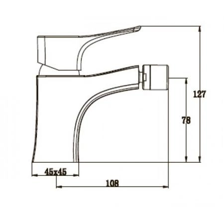 Смеситель для биде KAISER Clever (76088) хром